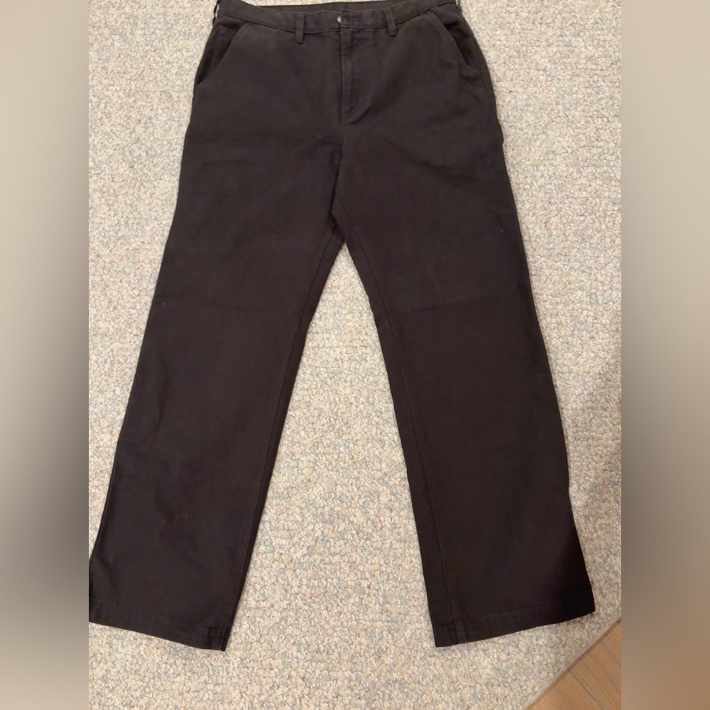 Dark Brown Canvas Carpenter Pants